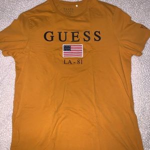 Guess Embroidered USA Flag T-shirt